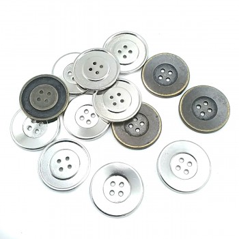 25 mm Aesthetic Four Holes Metal Button E 601