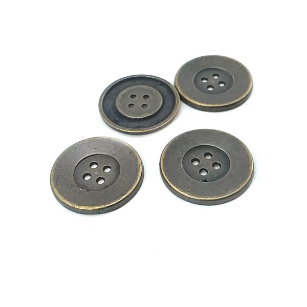 25 mm Estetik Dört Delikli Metal Düğme E 601