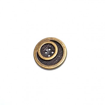 25 mm -40 Lignes Metal button post with four holes E 642