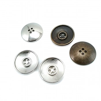 25 mm - 40 lignes Metal button post with four holes E 67