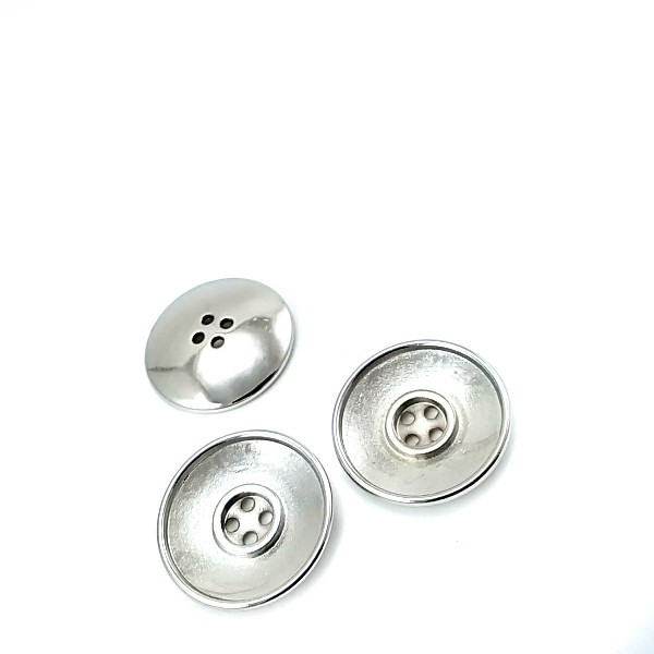 Metal button post with four holes 25 mm - size 40 E 67