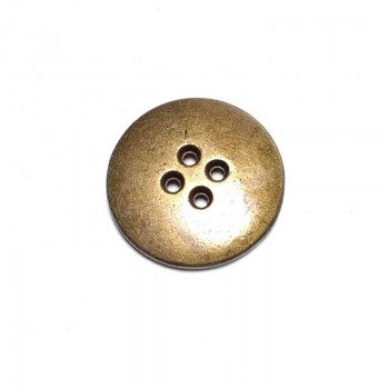 23 mm - 36 lignes Metal perforated button with four holes E 772