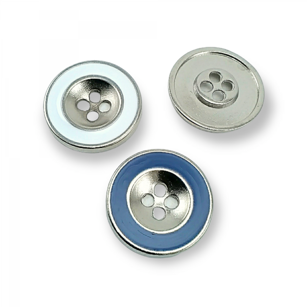 25 mm 40 L Two Holes Enameled Metal Button Coat and Trench Coat Button E 774