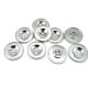 25 mm 40 L Two Holes Enameled Metal Button Coat and Trench Coat Button E 774