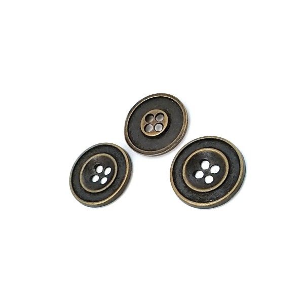 25 mm 40 L Two Holes Enameled Metal Button Coat and Trench Coat Button E 774