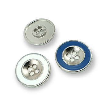 25 mm 40 L Two Holes Enameled Metal Button Coat and Trench Coat Button E 774