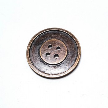 30 mm - size 47 Metal big button post with four holes E 818