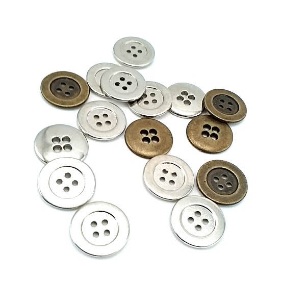 14 mm - 22 size Four Hole Metal Button E 829