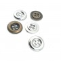 Metal Button With Four Holes 16 mm 26 lignes E 97