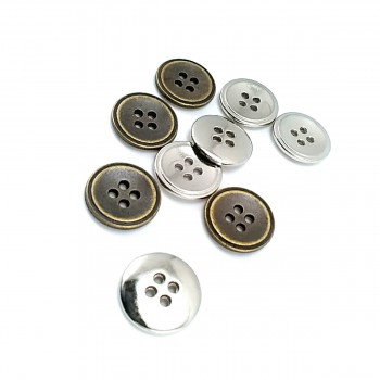 15 mm - 24 size Four hole metal button E 70
