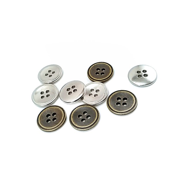 15 mm - 24 size Four hole metal button E 70