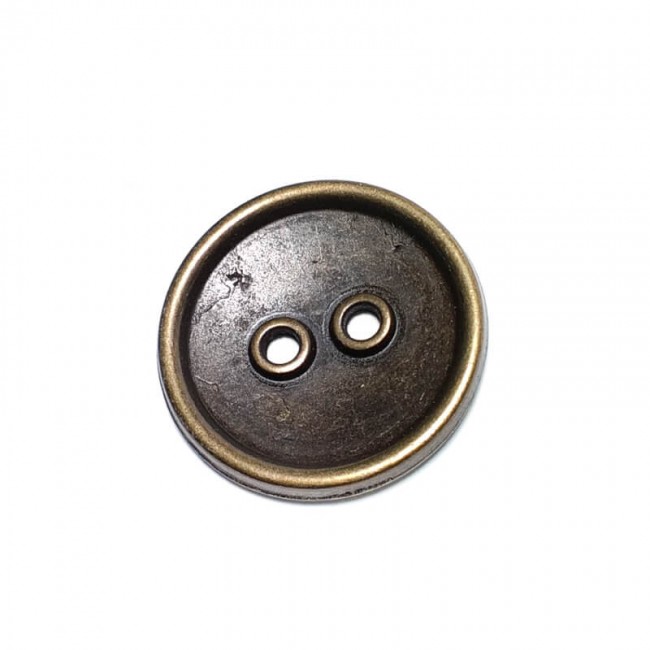 İki delikli diş giyim dikme düğme metal zamak 30 mm E 1150 İki delikli diş giyim dikme düğme metal zamak 30 mm E 1150