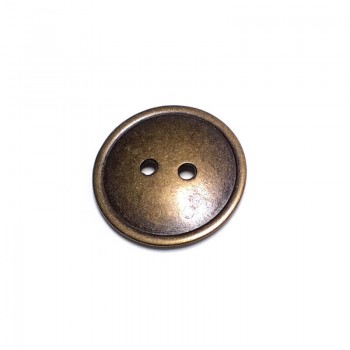 30 mm İki delikli dış giyim dikme düğme metal zamak E 1150