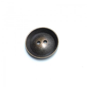 22 mm İki Delikli Düğme Sade  Çukur Tasarım E 1795