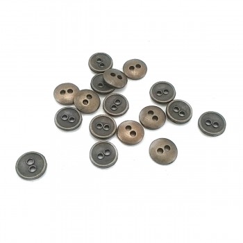 11 mm Button with Two Holes Simple Design E 1031