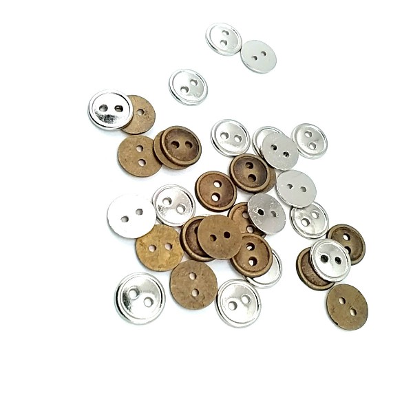 Button for Shirt and Blouse with 9 mm Two Holes E 1105