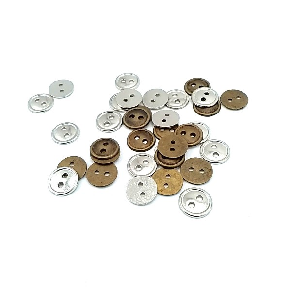 Button for Shirt and Blouse with 9 mm Two Holes E 1105