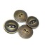 20 mm - 32 length Metal Two-hole Post Button E 1160