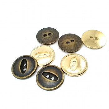 20 mm - 32 L Metal Two-hole Post Button E 1160