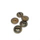 Metal button post with two holes 17 mm - size 26 E 1161