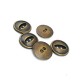Metal button post with two holes 17 mm - size 26 E 1161