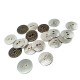 Metal perforated button with two holes 19 mm E 1420