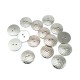 Metal perforated button with two holes 19 mm E 1420