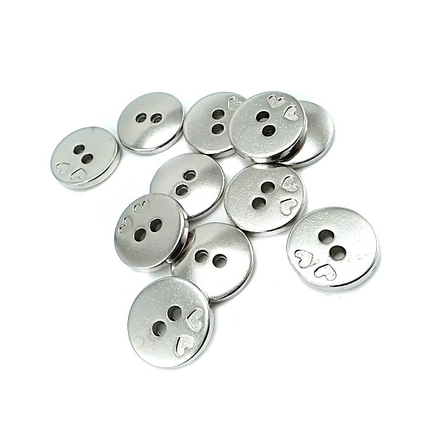 17 mm 28 size Two-hole Heart Pattern Sewing Button E 1491