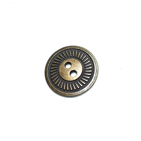 Metal button post with two holes 22 mm - size 36 E 159