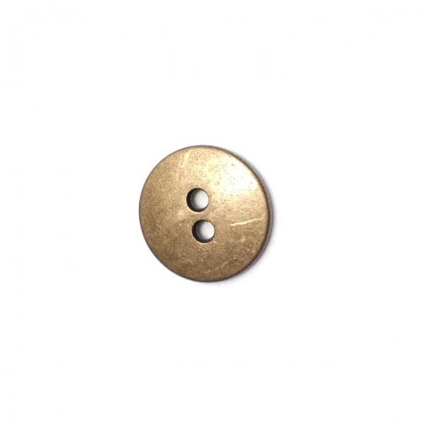 İki delikli dikme metal düğme 17 mm 28 boy E 1776
