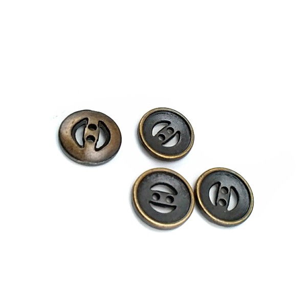 16 mm Two Hole Metal Button 26 lignes E 37