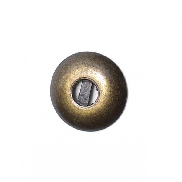 Two-hole perforated metal button 25 mm 40 lignes E 38