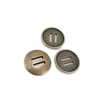 26 mm 2 Delikli Metal Düğme 42 lignes E 380