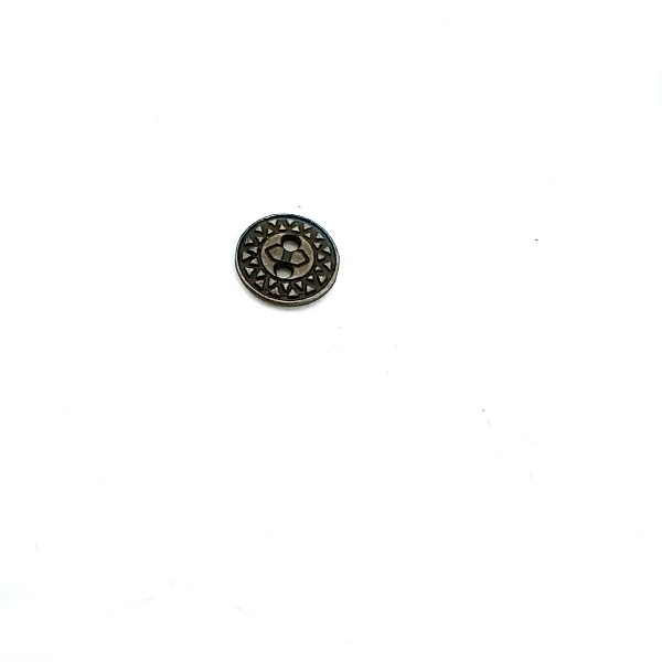 Triangle Patterned 13 mm - 21 size Metal Two-Hole Sewing Button E 522