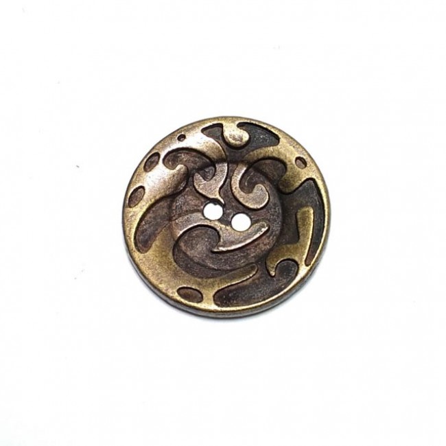 İki delikli metal düğme dikme 28mm - 41 boy E 604 İki delikli metal düğme dikme 28mm - 41 boy E 604