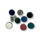 18 mm - 29 L Enamel Snap Fasteners Flat Coin Shape E 1002 MN