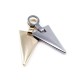 Zipper puller - Stylish Triangle Design - size 40 mm b 183