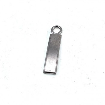 Zipper Pullers - zinc alloy 27 mm x 6 mm E 62