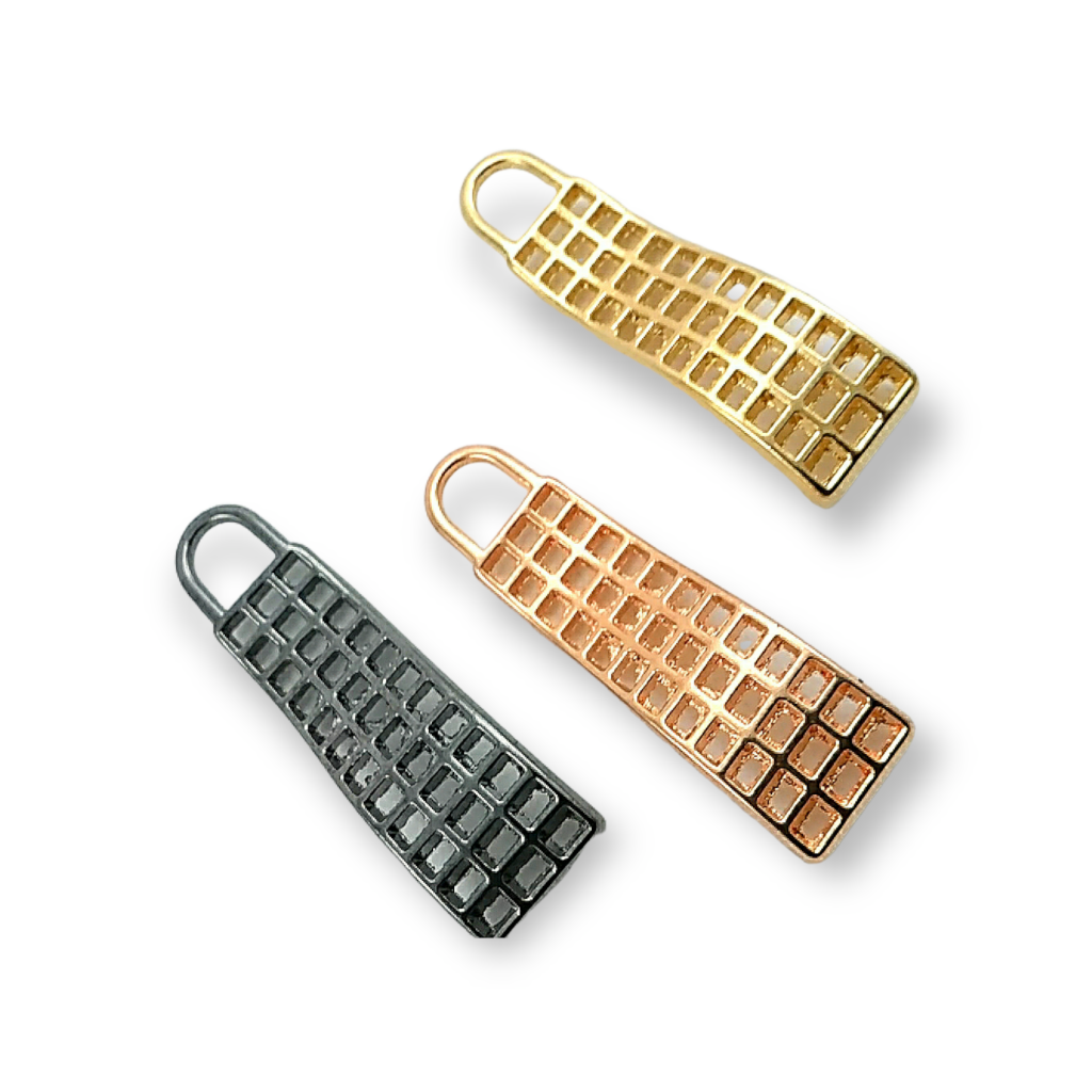 Zipper Handle Metal Stylish Design 38mm - Metal Elcik Manufacturing
