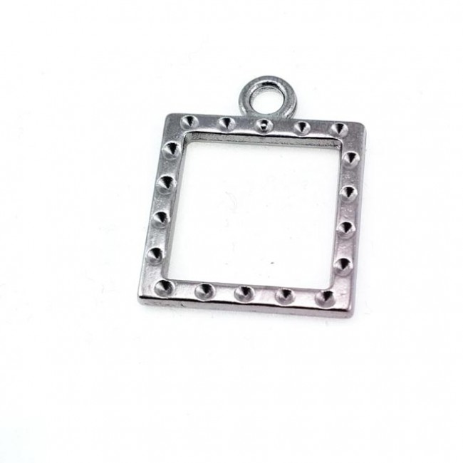 22 mm x 28 mm Cam Taşlı Çerçeve Fermuar Elciği E 1040 22 mm x 28 mm Cam Taşlı Çerçeve Fermuar Elciği E 1040