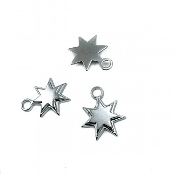 Double Layer Star Shaped Zipper Puller 16 mm E 1187