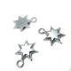 Double Layer Star Shaped Zipper Puller 16 mm E 1187
