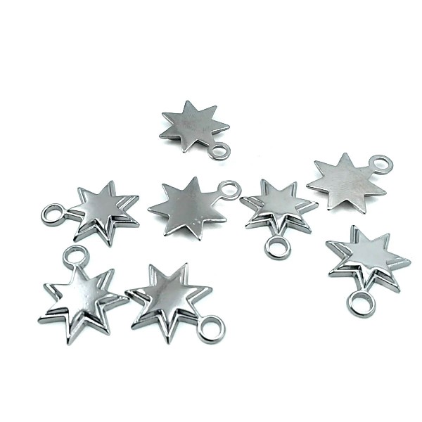 Double Layer Star Shaped Zipper Puller 16 mm E 1187