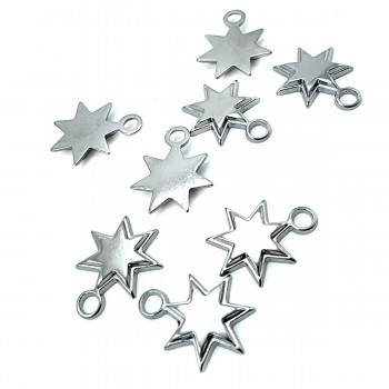 Double Layer Star Shaped Zipper Puller 16 mm E 1187