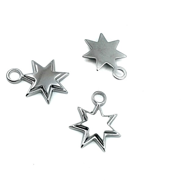 Double Layer Star Shaped Zipper Puller 16 mm E 1187