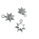 Double Layer Star Shaped Zipper Puller 16 mm E 1187