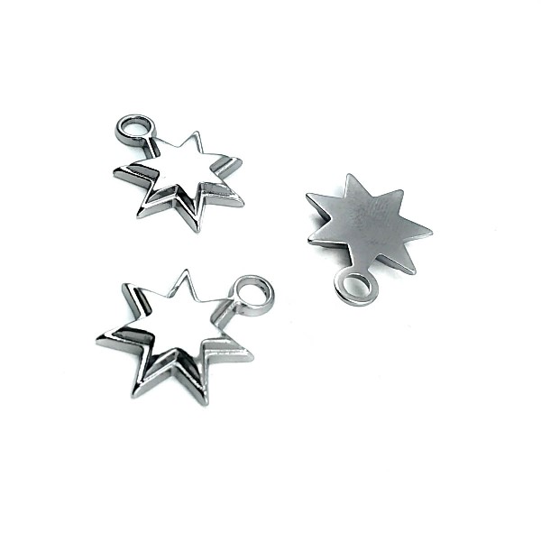 Double Layer Star Shaped Zipper Puller 16 mm E 1187