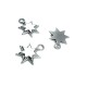 Double Layer Star Shaped Zipper Puller 16 mm E 1187