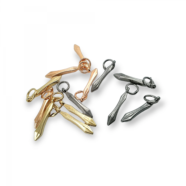 37 mm Zipper Pullers Elegant Design E 1756