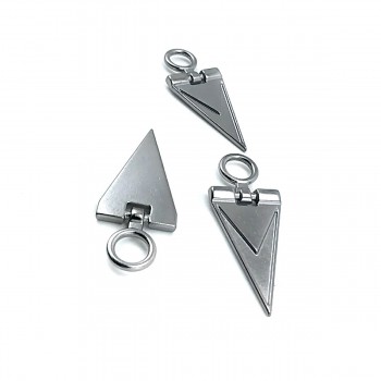 4 cm Enamel Zipper Pull Triangle Shape Zipper Pulls for Coats and Jackets E 1787